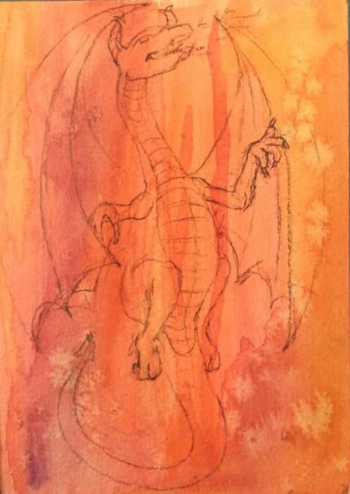 Fire dragon by Amy Sue Stirland